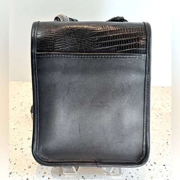 VTG‎ Brighton Leather Crossbody Bag with Horse Embellishment and Braided Strap - Picture 10 of 16